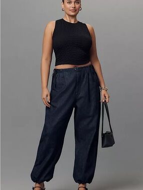 Anthropologie Pilcro Barrel Pull-On Jeans 27T